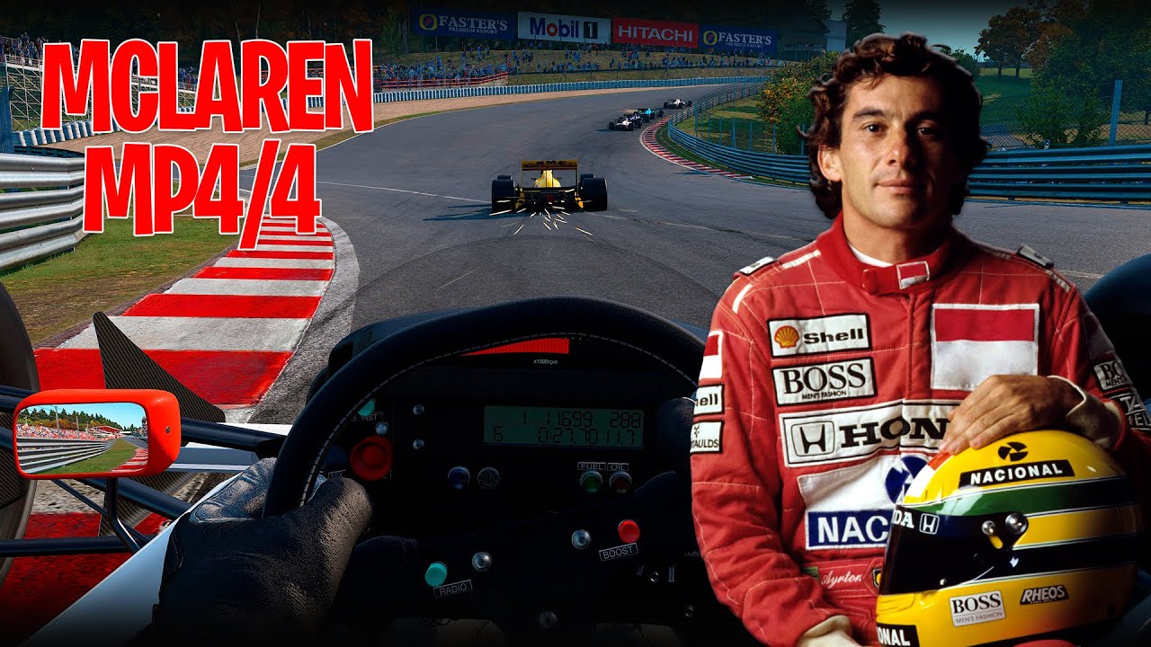 FÓRMULA 1 - PILOTEI A MCLAREN MP4/4 DO AYRTON SENNA