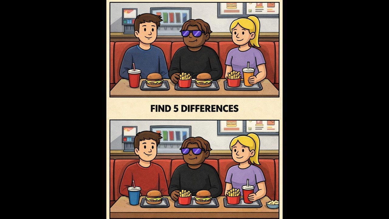 99% People Fail This 😲 | Find 5 Differences Puzzle 🧠 | Live Test