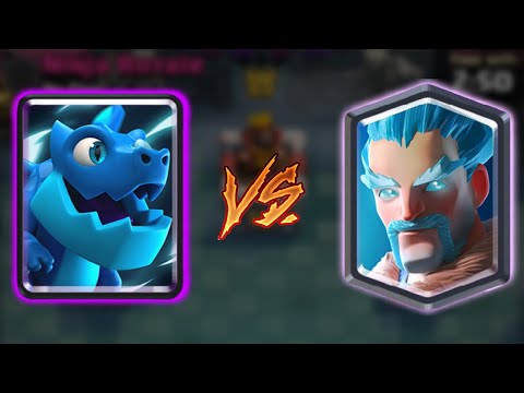 ELECTRO DRAGON vs ICE WIZARD | Clash Royale Deck Battle