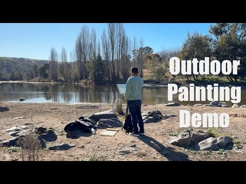 Painting by the River | Peaceful Outdoor Watercolor Demo