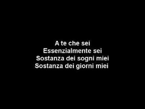 A te - Jovanotti (Lyrics)