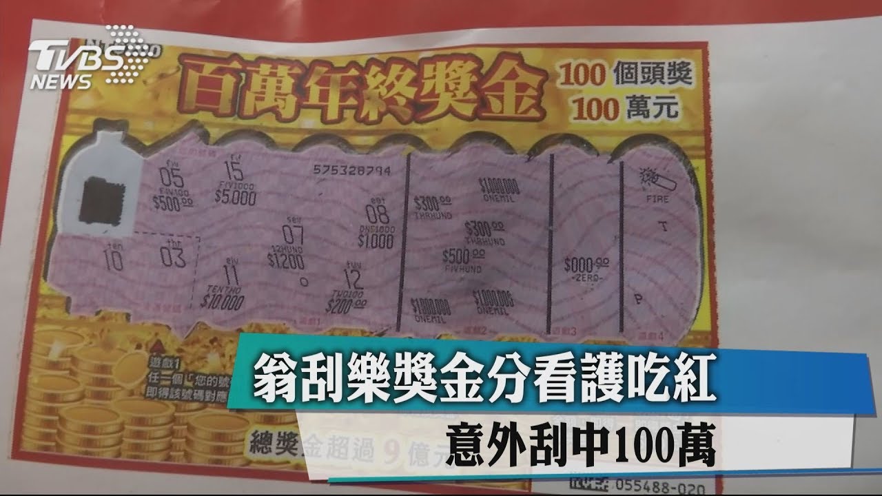 有洋蔥! 爺爺給看護吃紅刮中百萬「全都是妳的!」