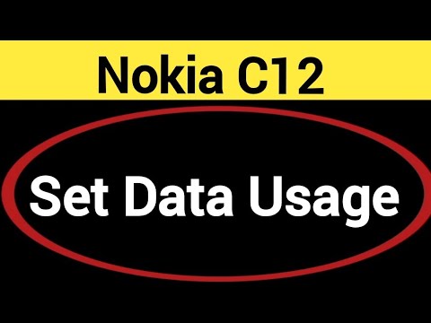 How to set data usage, Nokia C12 me data limit Kaise lagaen