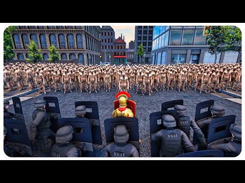 1,000,000 ZOMBIES vs Riot Police Forces - Ultimate Epic Battle Simulator 2 UEBS 2 (4K)