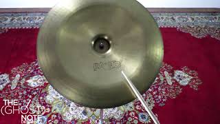 Video thumbnail for Paiste 22" 2002 China Type Cymbal by The (Ghost) Note Drum Shop & Music School
