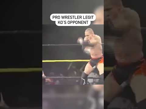 Pro Wrestler LEGITIMATELY KOs Opponent!