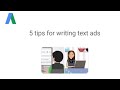 5 tips for writing text ads 