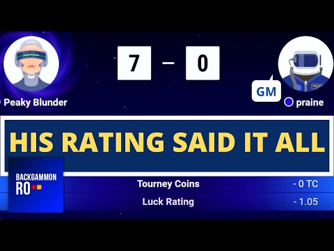 Backgammon Galaxy Master Match ( Peaky Blunder vs Praine )