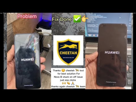 Huawei Nova 8i stuck on off issue just one clicks Done Credit goes to 🙌  thanks again cheetah 🐆 team