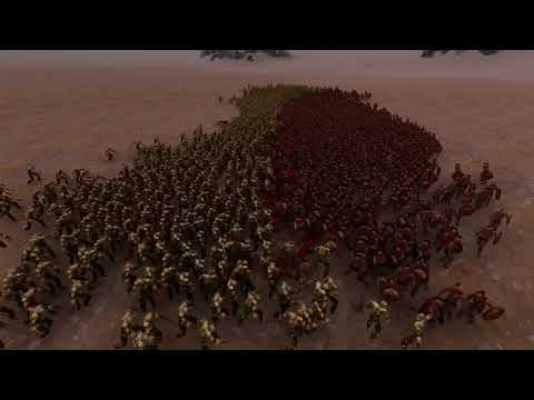 1000 Spartan vs 1000 Human Flood - Ultimate Epic Battle Simulator