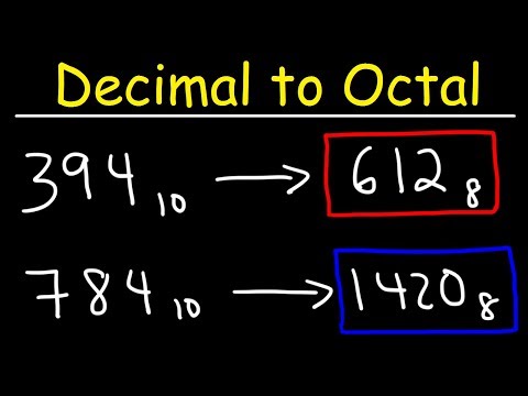 Decimal to Octal Conversion