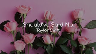 Should&#39;ve Said No - Taylor Swift (lyrics)