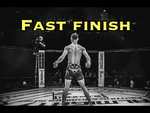 NO TIME WASTED WITH GUILLOTINE FINISH. CONRAD WALTERS  V  MARTIN PATERSON.  ALMIGHTY FIGHTING