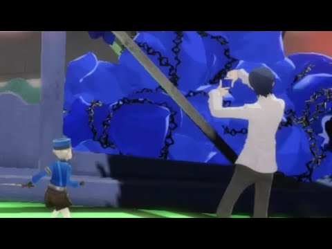 Yusuke examines the guillotine