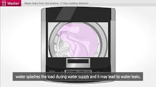 LG Top Load Washers — Troubleshooting Washer Leaking From The Bottom