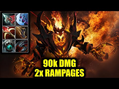 🔥 90k DMG - 2x RAMPAGES - GG.Boom - Shadow Fiend - DOTA 2 Pro Game Highlights