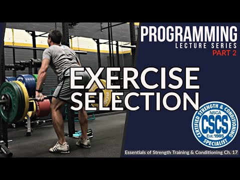 Programming for Resistance Training | Exercise Selection | CSCS Chapter 17 thumbnail