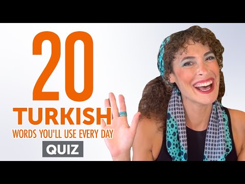 Quiz | 20 Turkish Words You'll Use Every Day - Basic Vocabulary #42
