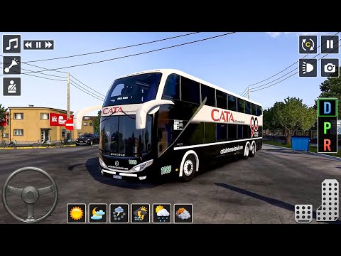 Real Hill Bus Driving Simulator - Offroad Bus Drive 3D 2026 - Android GamePlay