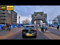 Driving in London | Central London to Tower Bridge and City of London [4K HDR]