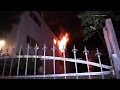 Third Story Apartment Fire Hollywood RAW FOOTAGE