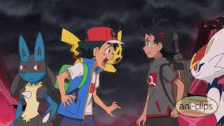 Ash's Riolu and Goh's Raboot Evolves - Pokemon Journeys