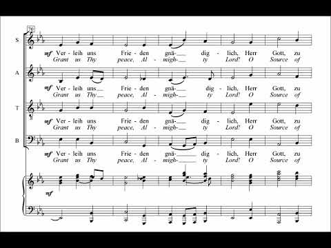 Mendelssohn - Verleih uns Frieden - MWV A11 (WoO 5) - Christ Church Arcadia - with score