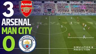 ✅ Arsenal 3 vs 0 Manchester City | FA Community Shield 2026 Match Highlights Simulation/Recreation