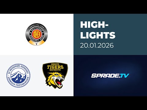 20.01.2026 - Highlights - SC Riessersee vs. onesto Tigers Bayreuth
