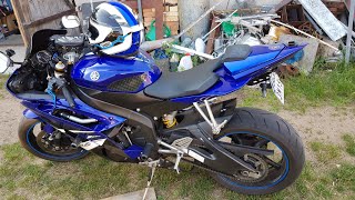 Prezentacja mojej Yamaha R6 2008 TwoBrothers Decat Y-pipe Gipro Ohlins Hel K&N Denso
