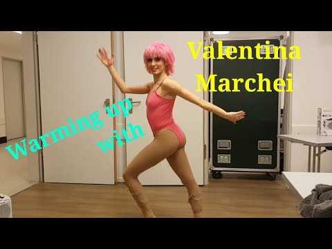 Valentina Marchei warming up before the solo