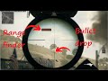 Cod MW2 have a scope that shows bullet drop...