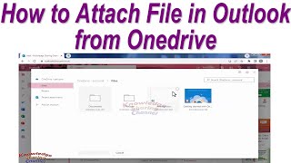 How to Attach File in Outlook from Onedrive