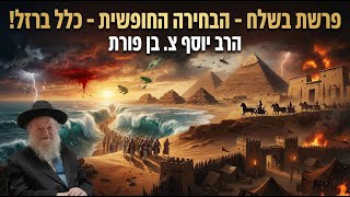 פרשת בשלח - הבחירה החופשית  - כלל ברזל! | הרב יוסף צ. בן פורת - תשפ"ו (הרב יוסף צבי בן פורת) - התמונה מוצגת ישירות מתוך אתר האינטרנט יוטיוב. זכויות היוצרים בתמונה שייכות ליוצרה. קישור קרדיט למקור התוכן נמצא בתוך דף הסרטון