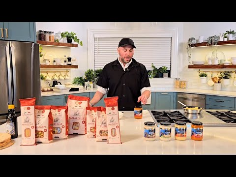 Introducing Tuscanini’s newest dairy pasta sauces with Chef Jack at the Kosher.com studio!