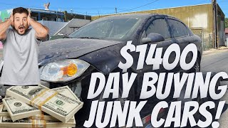 $1400 day junk cars & towing