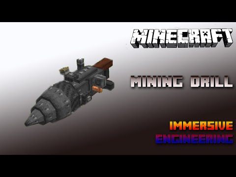 Mining Drill 🔧 Minecraft Immersive Engineering Tutorial 1.15 🔧 Deutsch / German