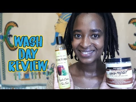 Wash Day Product Review | Damaly Organics Shampoo & Aunt Jackie's Coconut Creme Conditioner
