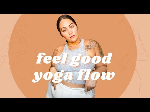 gentle yoga flow * grounding yoga flow* feel good yoga flow
