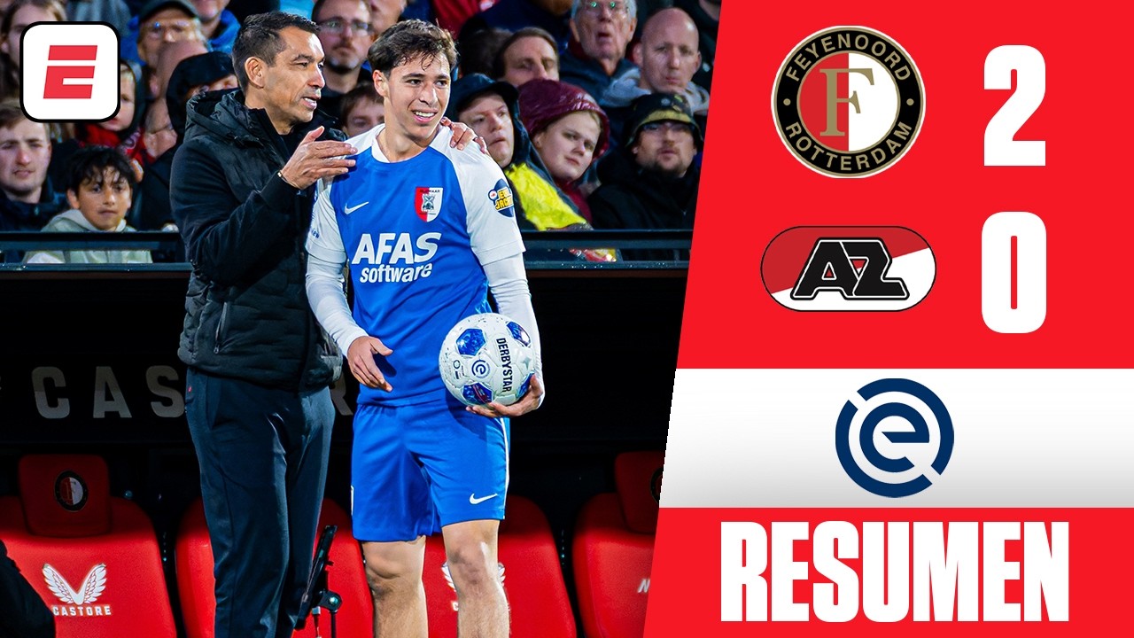 MATEO CHÁVEZ NO PUDO SALVAR al AZ ALKMAAR, que cayó ante FEYENOORD y perdió el LIDERATO | Eredivisie