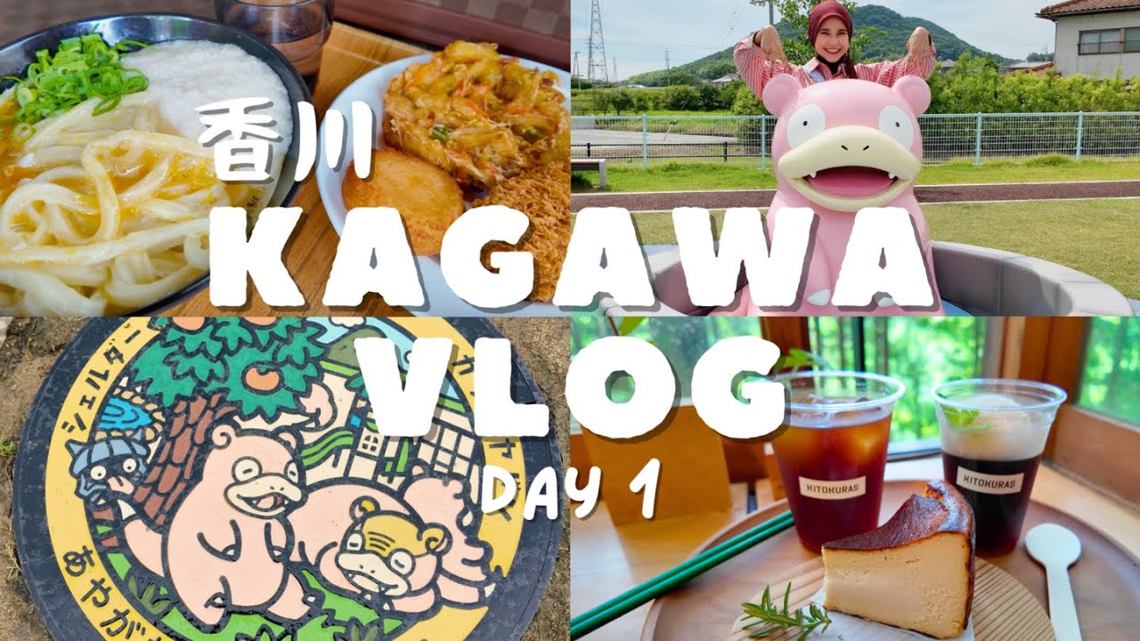 [ID SUB] 4K KAGAWA VLOG DAY 1 | Slowpoke Park - Best Udon - Forest Cafe