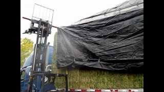 Flatbed Load Tarping Hay Loads_ UltraTarp System