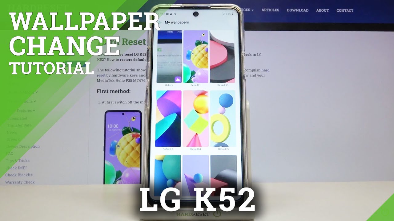 How to Change Wallpaper on LG K52 – Set Up Wallpaper