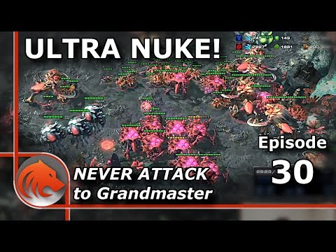 StarCraft 2: Ghost Nuke vs an Ultralisk... - Never Attack to Grandmaster