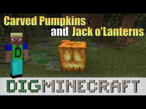 Carved Pumpkins and Jack o'Lanterns in Minecraft