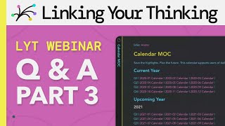 The LYT Framework - Q&A Part 3: LYT Kit, Tags, and Atomic Notes