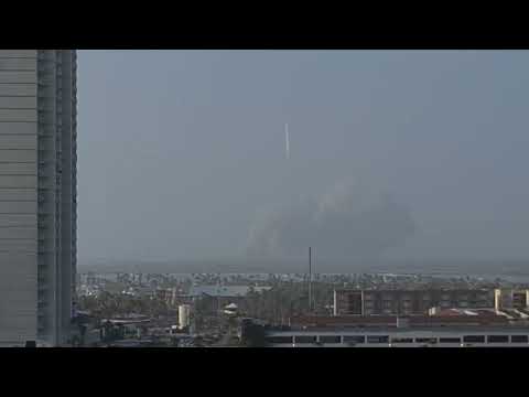 Starship test launch from 12th floor South Padre Island