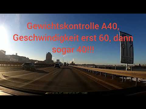 A59 Auffahrt Duisburg DUISSERN, Wechsel auf die A40 Richtung Venlo dann Kasslerfelder Kreisel !