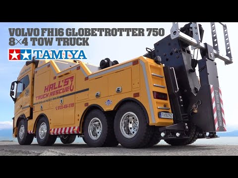 Slide 2 - 1/14 Volvo FH16 Globetrotter 750 8x4 Tow Truck (video)