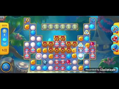 fishdom gameplay / level 6828 / It is like the ads? / thank you 피쉬돔 / 모바일 게임 / 중독성 있는 게임